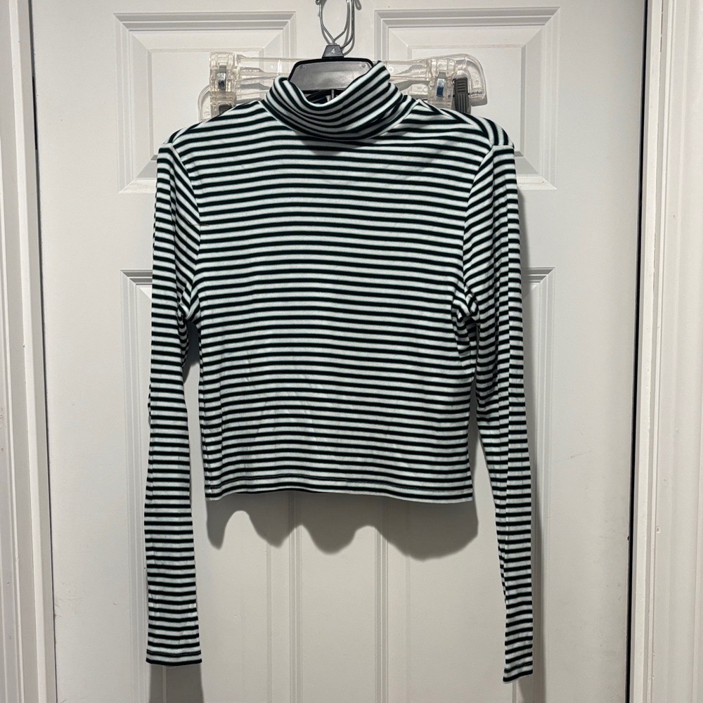 Levi's Striped Long Sleeve Turtleneck